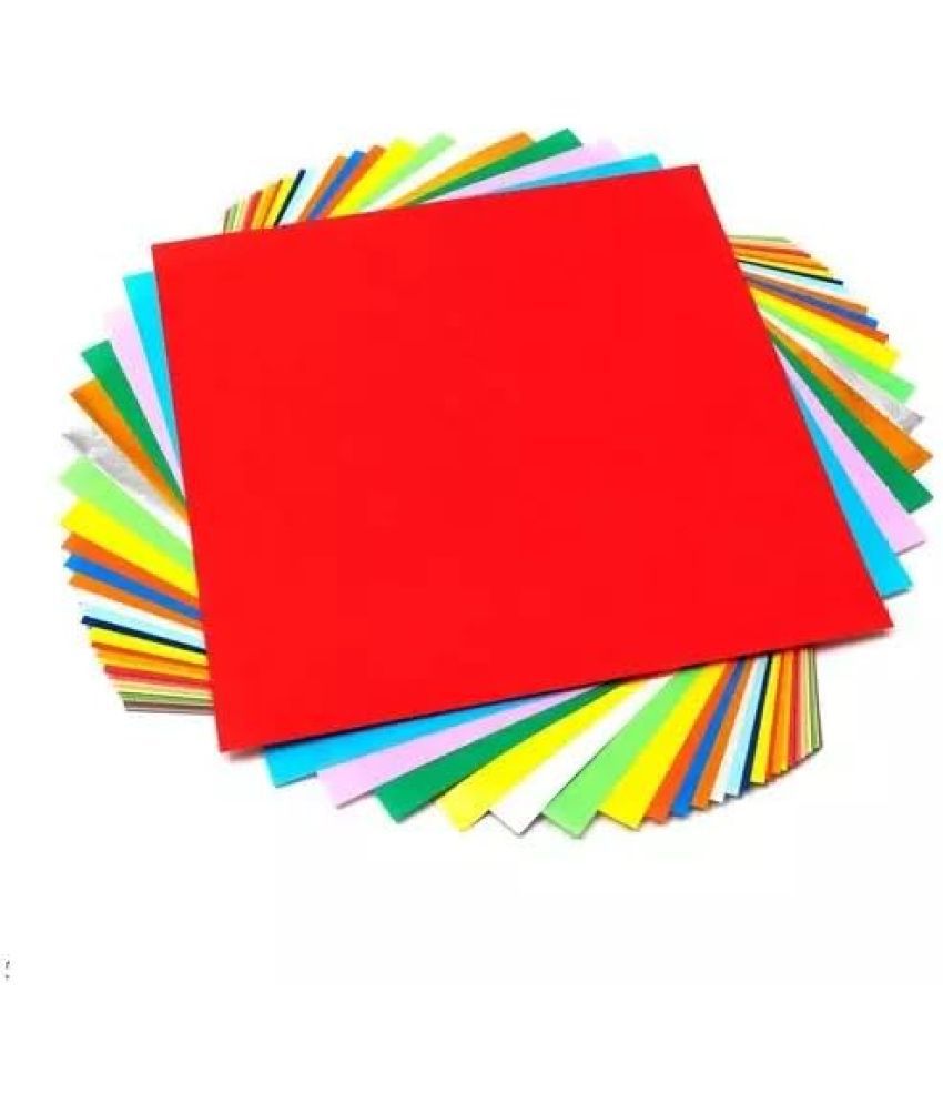     			ECLET Neon Origami Paper 15 cm X 15 cm Pack of 100 Sheets (10 sheet x 10 color) Fluorescent Color Both Side Coloured For Origami, Scrapbooking, Project Work.96