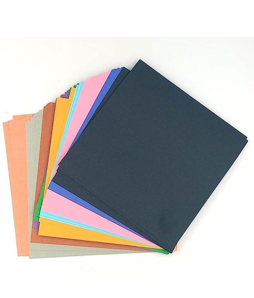     			ECLET Neon Origami Paper 15 cm X 15 cm Pack of 100 Sheets (10 sheet x 10 color) Fluorescent Color Both Side Coloured For Origami, Scrapbooking, Project Work.180