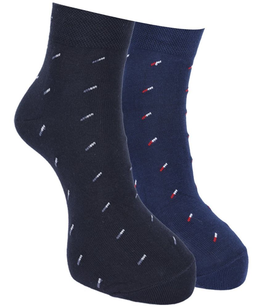     			Force NXT Cotton Blend Men's Self Design Multicolor Ankle Length Socks ( Pack of 2 )