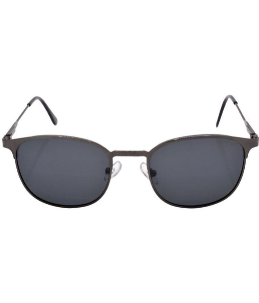     			Hrinkar Dark Grey Oval Sunglasses ( Pack of 1 )