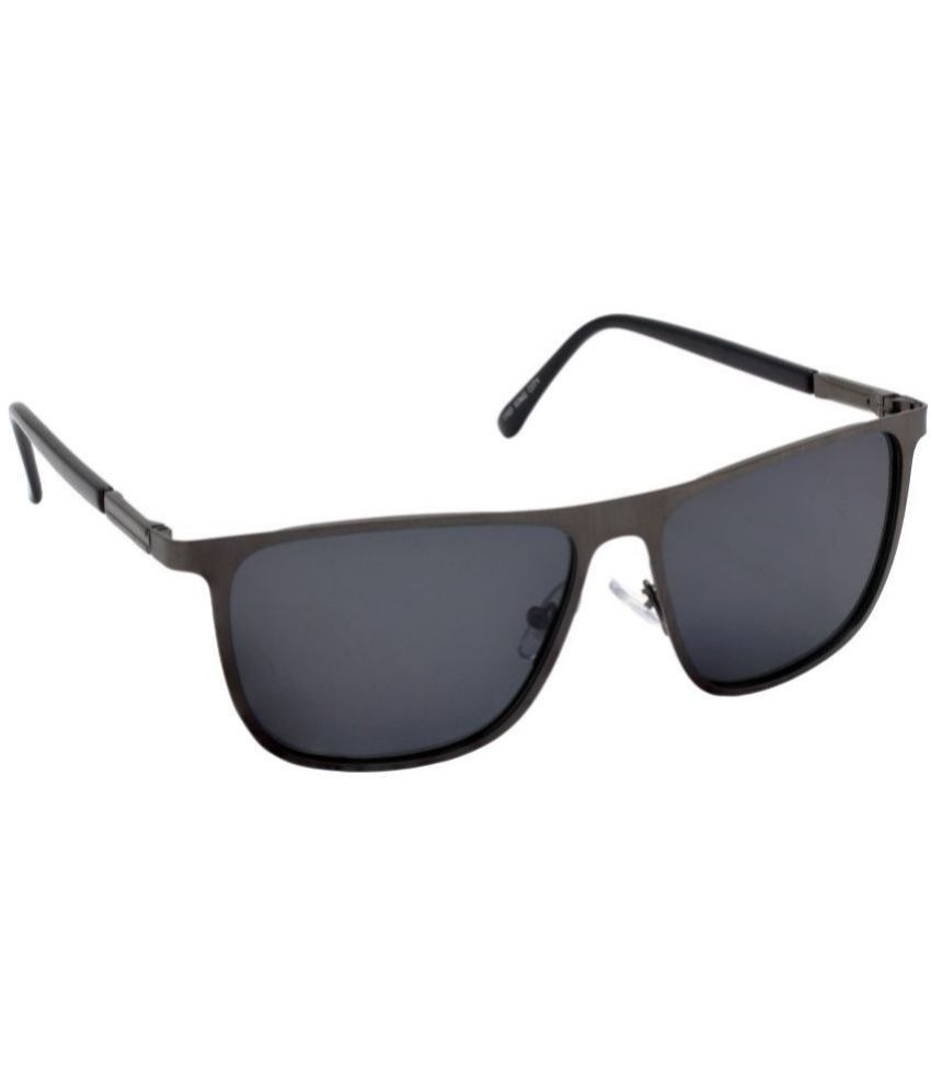     			Hrinkar Dark Grey Rectangular Sunglasses ( Pack of 1 )