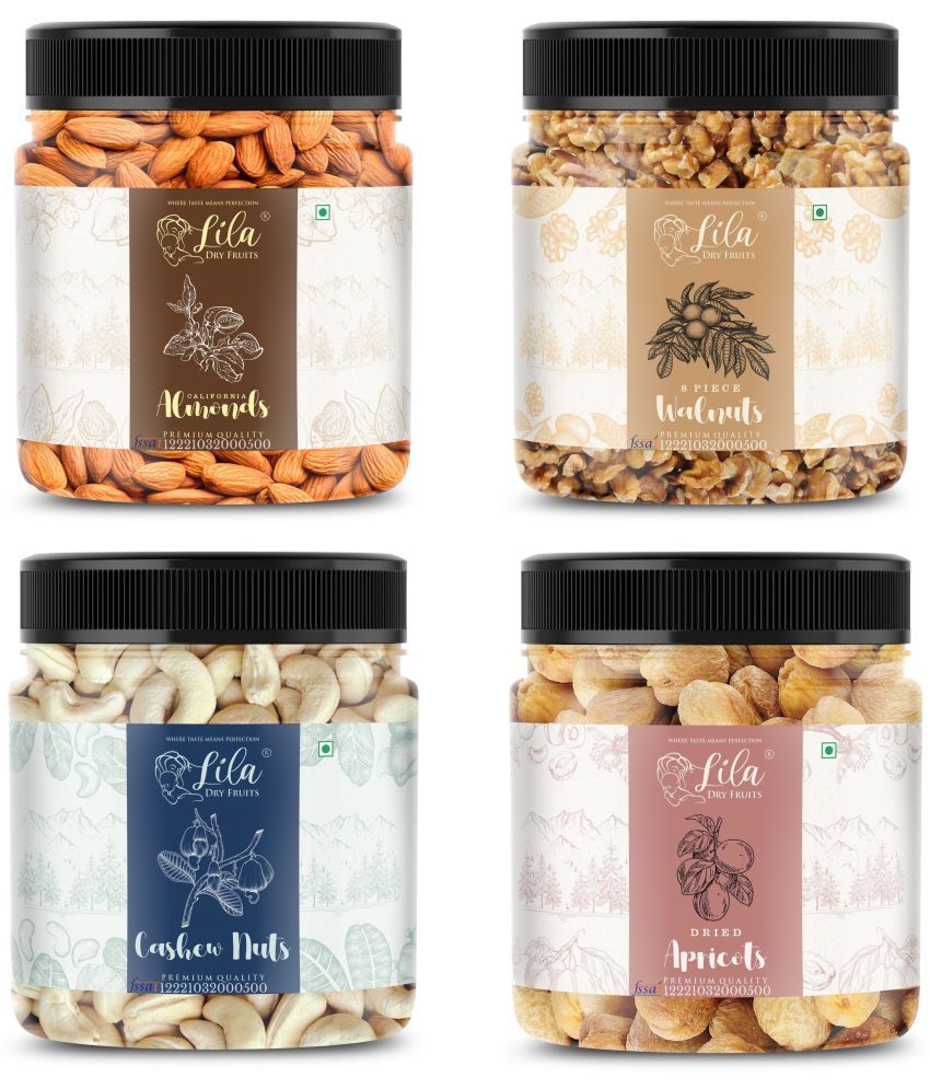     			Lila Dry Fruits Cashew(250gm), Almond (250gm), Pistachios (250gm) & Walnut(250 gm)