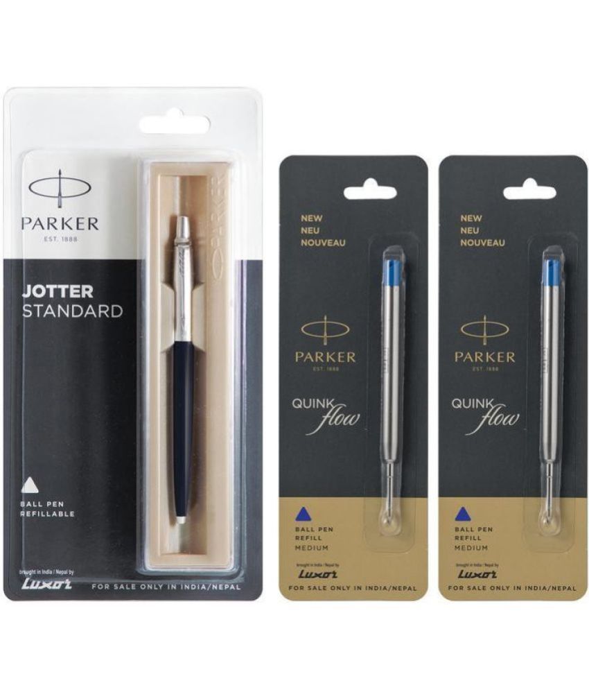     			Parker Jotter Standard Ball Pen Black & Quink Flow Black Medium 2