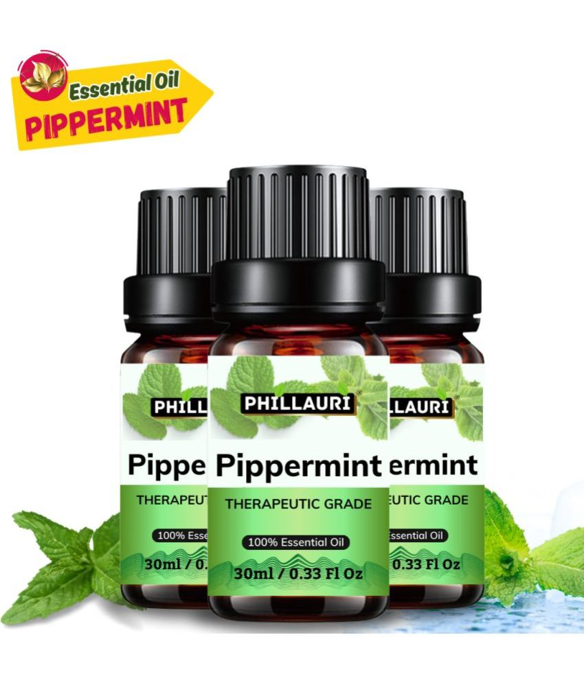     			Phillauri Peppermint Others Essential Oil Fruity With Dropper 90 mL ( Pack of 3 )