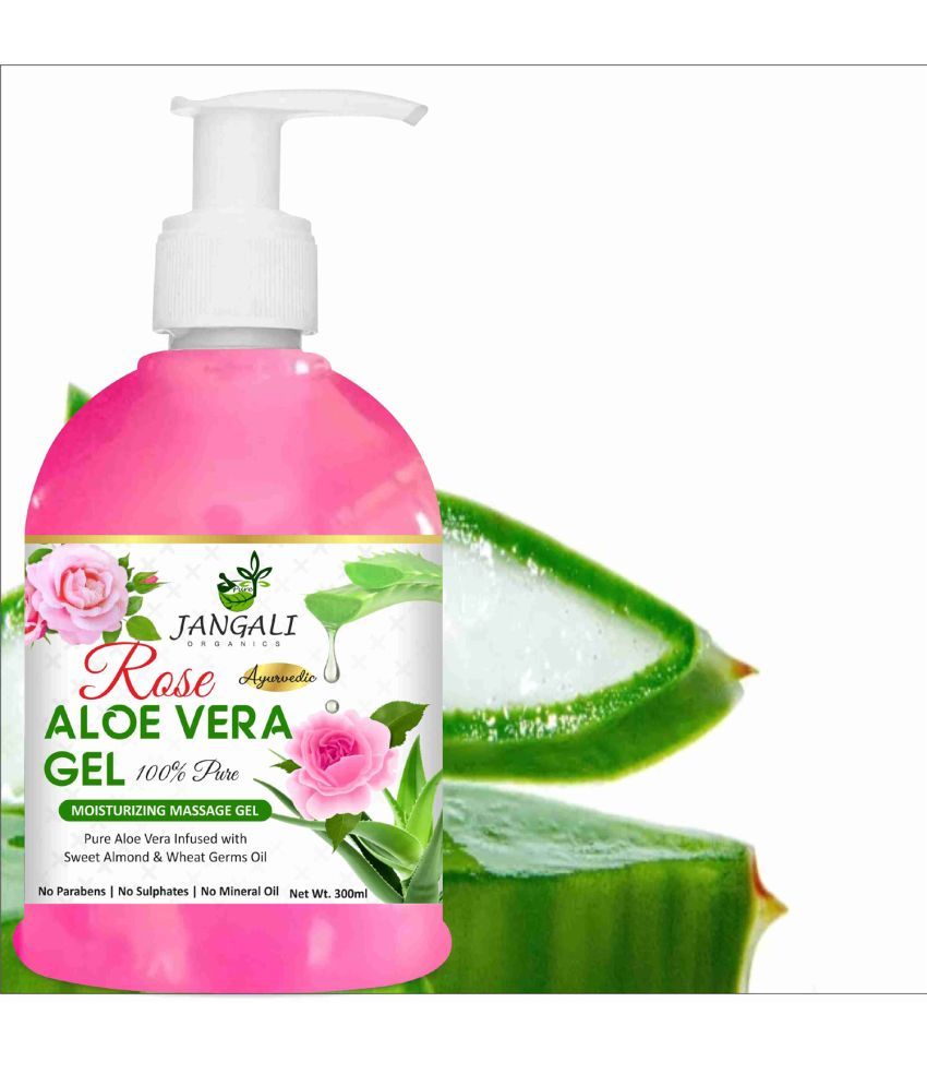     			PURE Jangali ORGANICS 100% PURE Rose Aloe Vera Gel for Beautiful Skin & Hair 300ML