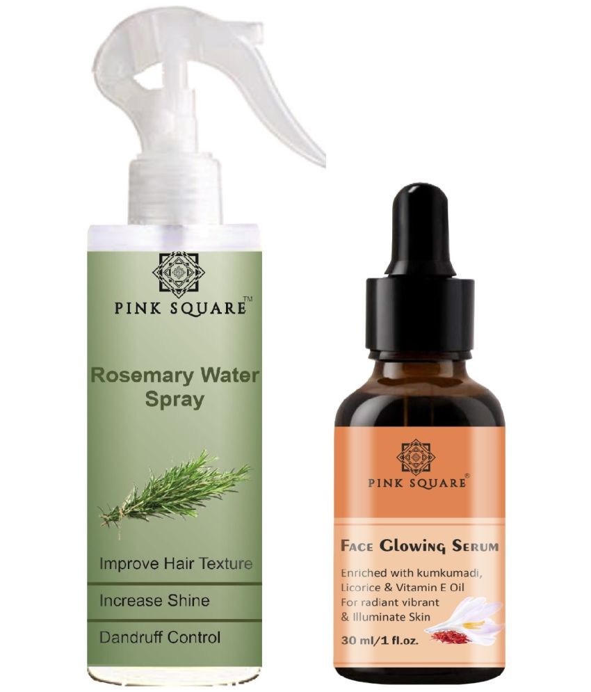     			Rosemary water Hair Spray for Hair Regrowth (100ml) & Face Glowing Serum for Illuminate skin (30ml) Combo of 2