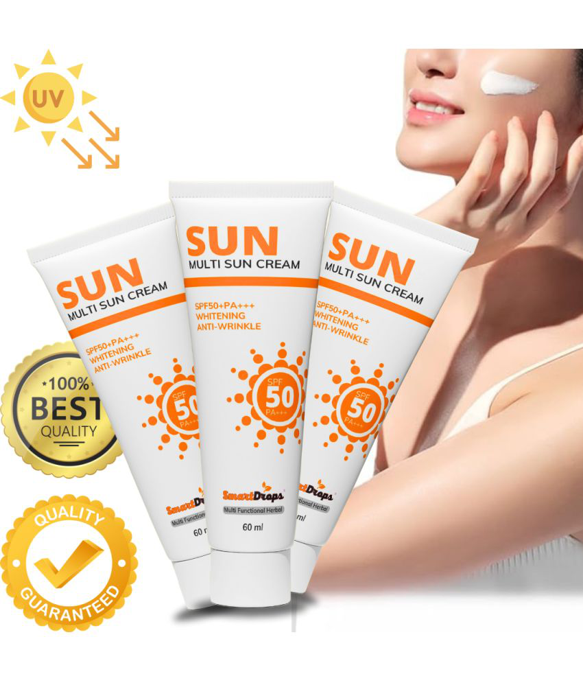     			Smart drops SPF 15 Sunscreen Cream For All Skin Type ( Pack of 3 )