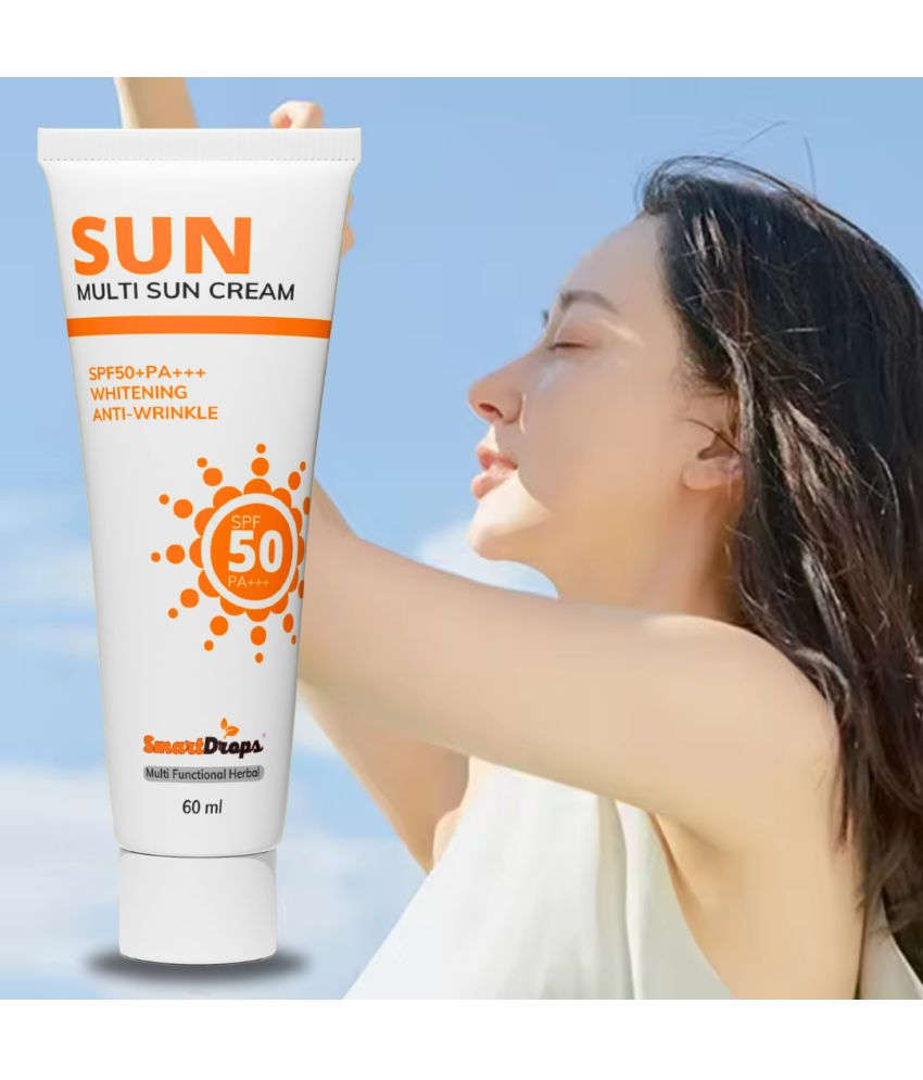     			Smartdrops SPF 15 Sunscreen Cream For All Skin Type ( Pack of 1 )