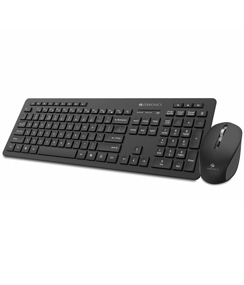     			Zebronics Black Wireless Keyboard Mouse Combo