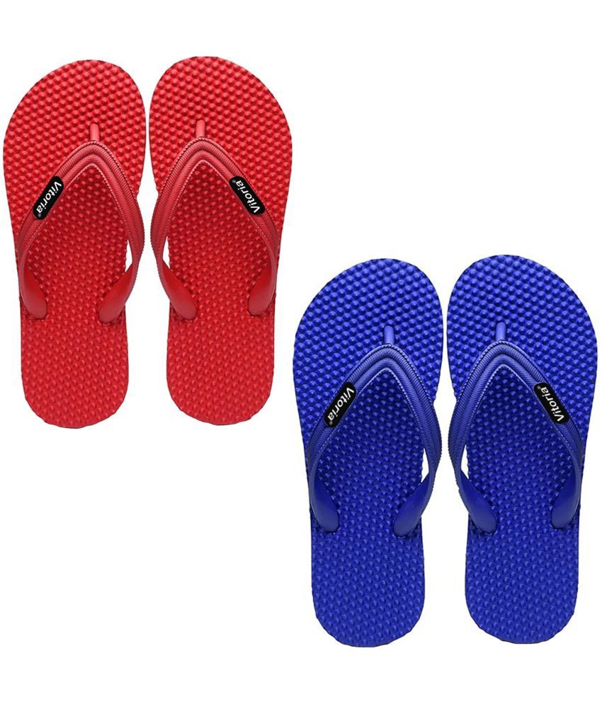     			vitoria Blue Men's Massage Flip Flop