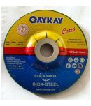 Oaykay Tools Inox Steel Professional DC Grinding Wheel 4-inch 100X6X16mm Green (Pack of 10 pieces)