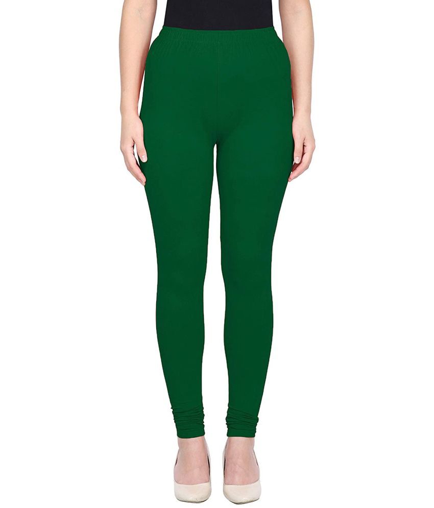     			Colorscube - Green Cotton Women's Leggings ( Pack of 1 )