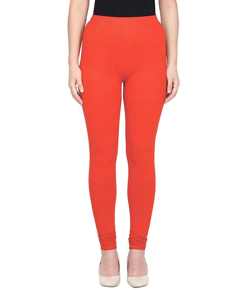     			Colorscube - Orange Cotton Women's Leggings ( Pack of 1 )