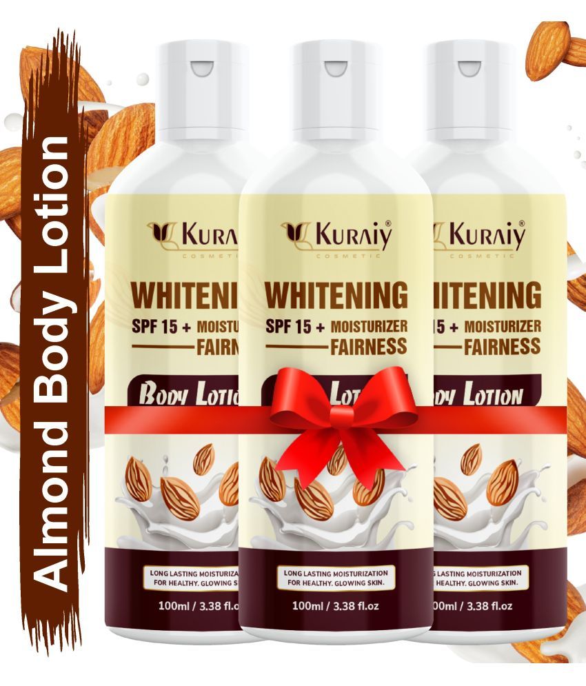     			KURAIY New Almond Body Lotion Moisturizing Brightening Almond Body Lotion Pack Of 2