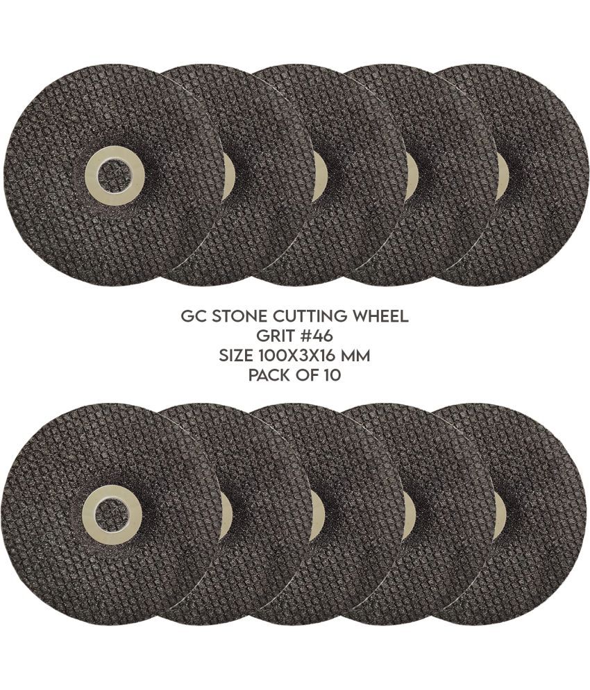     			LXMI 4inch GC Stone Cutting Wheel 100 X 3 X 16mm (Grit 46) (Pack of 10)