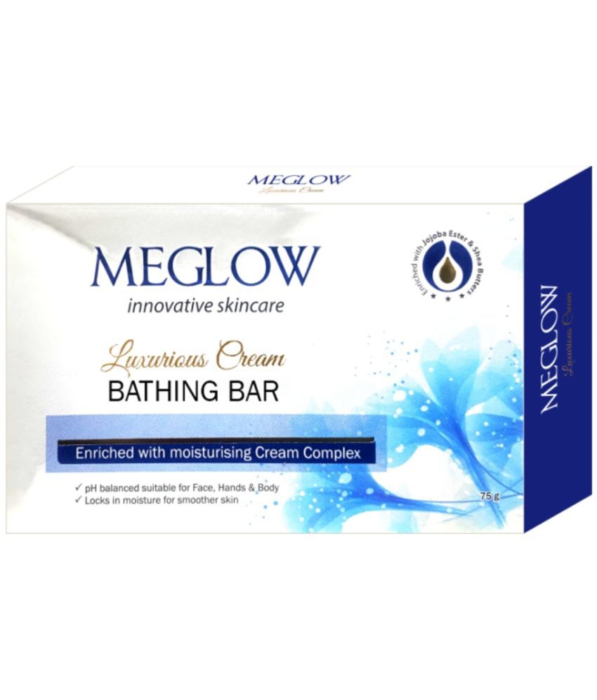     			Meglow Luxurious Cream Soap For Moisurized Skin 75g Each- Pack of 5