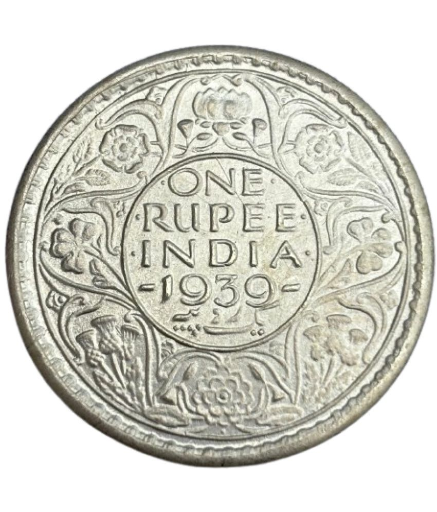     			ONE RUPEE INDIA 1939 GEORGE VI KING EMPEROR