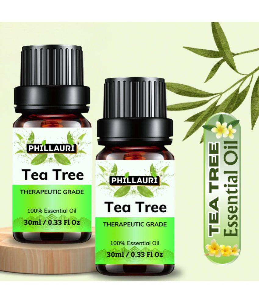    			Phillauri Tea Tree Others Essential Oil Floral With Dropper 60 mL ( Pack of 2 )