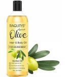 RAQUITYS Cold Pressed Olive Oil For Skin, Hair, & Massage Hair Oil 100ML