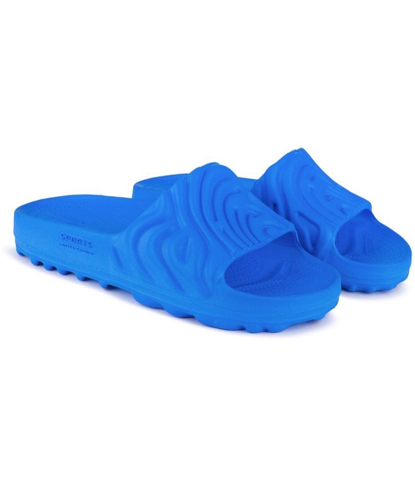     			Bersache Blue Men's Slide Flip Flop