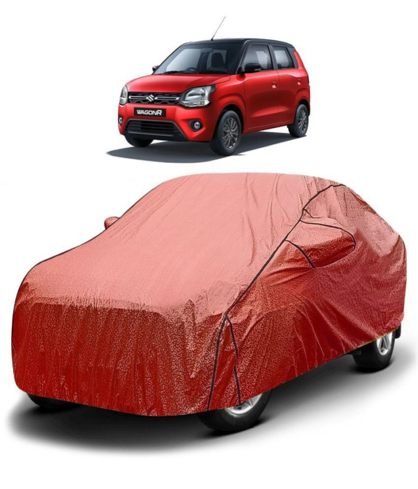     			GOLDKARTZ Car Body Cover for Maruti Suzuki WagonR With Mirror Pocket ( Pack of 1 ) , Red