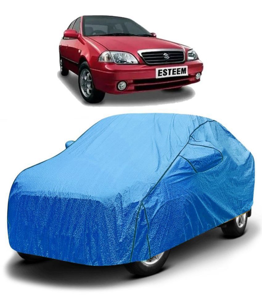     			GOLDKARTZ Car Body Cover for Maruti Suzuki Esteem With Mirror Pocket ( Pack of 1 ) , Blue