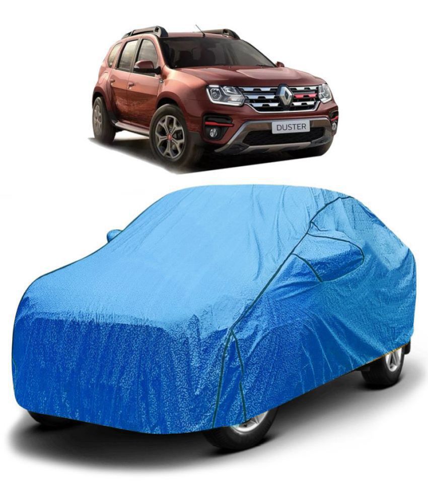     			GOLDKARTZ Car Body Cover for Renault Duster With Mirror Pocket ( Pack of 1 ) , Blue