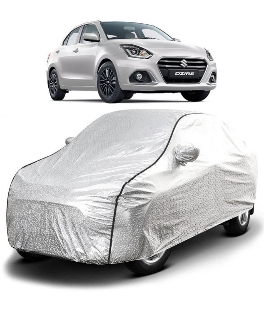     			GOLDKARTZ Car Body Cover for Maruti Suzuki Swift Dzire With Mirror Pocket ( Pack of 1 ) , Silver