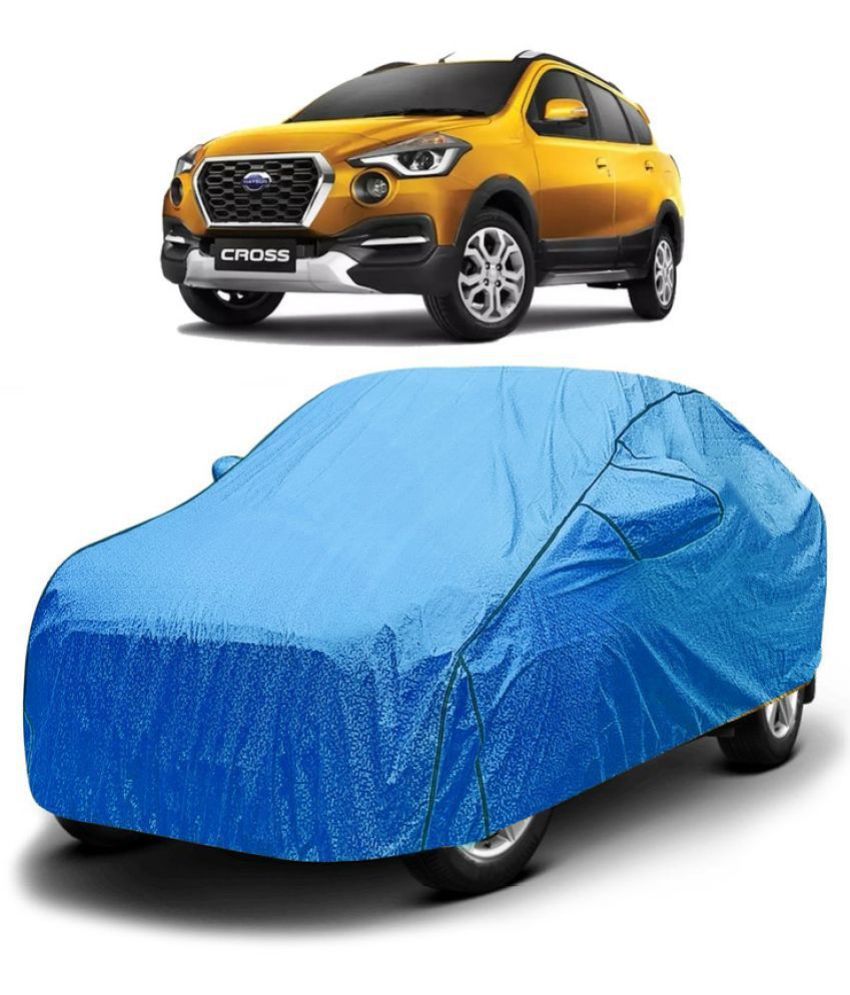     			GOLDKARTZ Car Body Cover for Datsun All Car Models With Mirror Pocket ( Pack of 1 ) , Blue