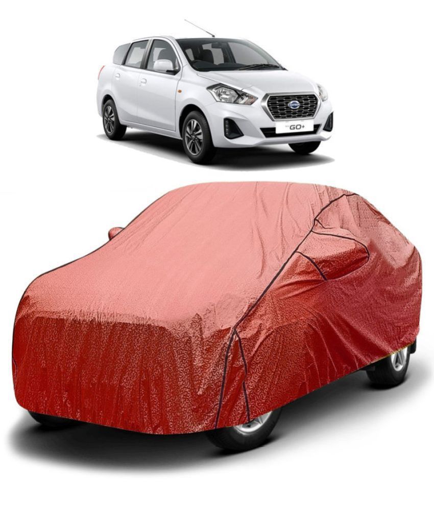     			GOLDKARTZ Car Body Cover for Datsun Go+ With Mirror Pocket ( Pack of 1 ) , Red