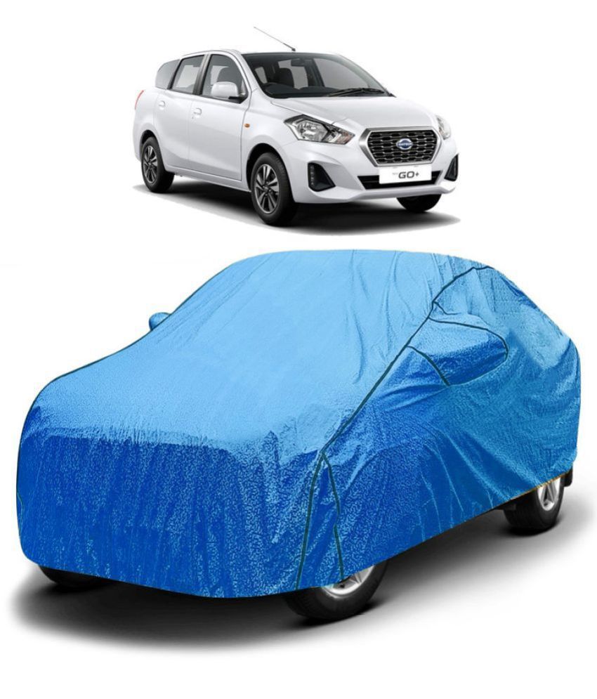     			GOLDKARTZ Car Body Cover for Datsun Go+ With Mirror Pocket ( Pack of 1 ) , Blue