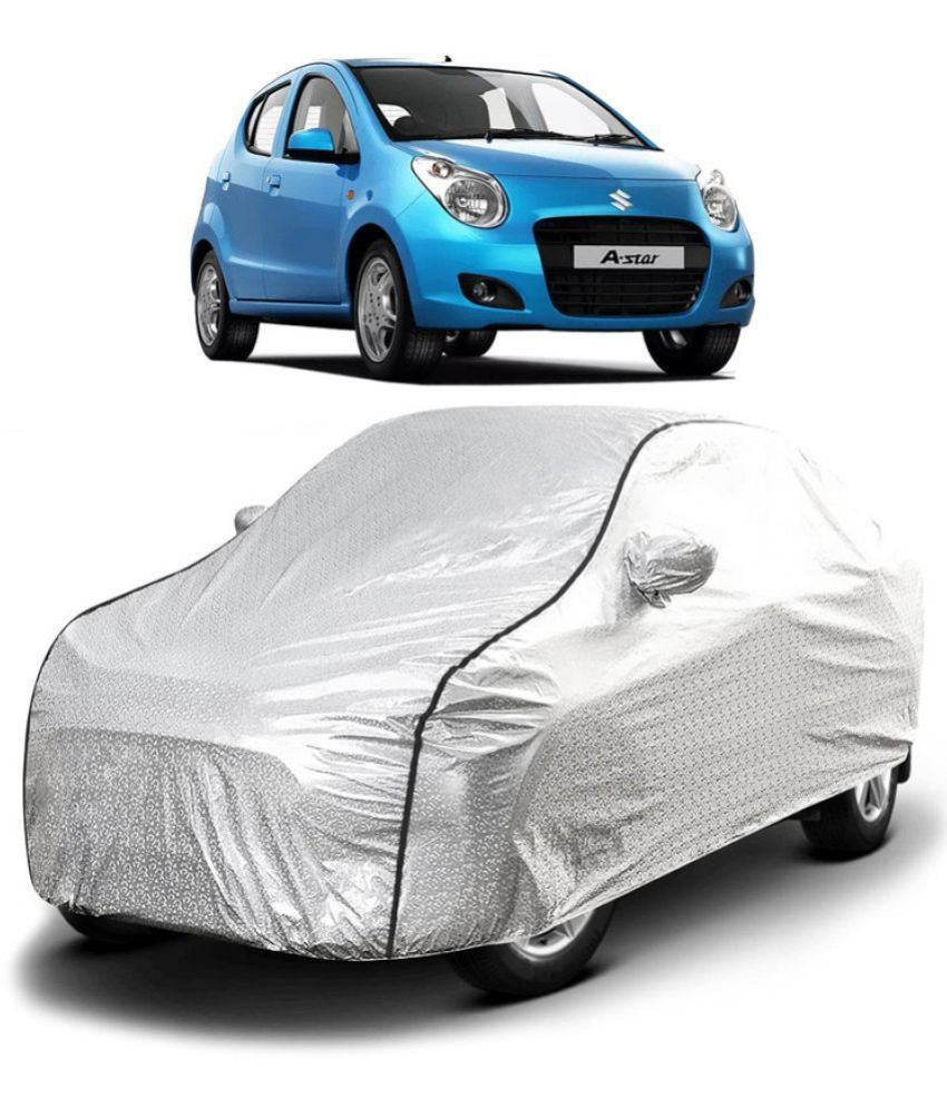     			GOLDKARTZ Car Body Cover for Maruti Suzuki A-Star With Mirror Pocket ( Pack of 1 ) , Silver