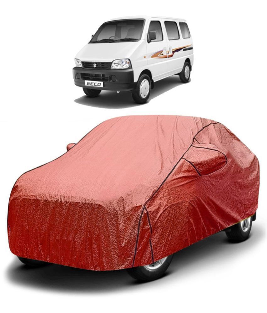     			GOLDKARTZ Car Body Cover for Maruti Suzuki Eeco With Mirror Pocket ( Pack of 1 ) , Red