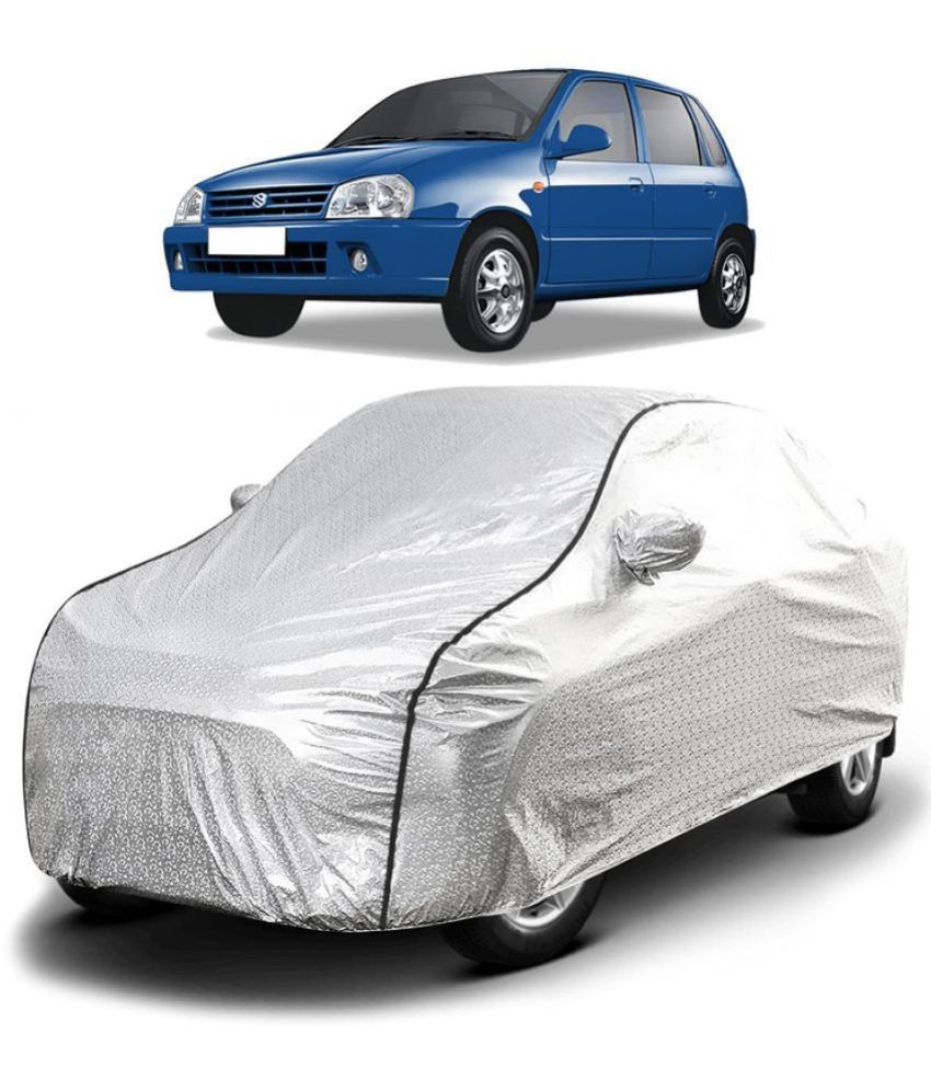     			GOLDKARTZ Car Body Cover for Maruti Suzuki Zen With Mirror Pocket ( Pack of 1 ) , Silver