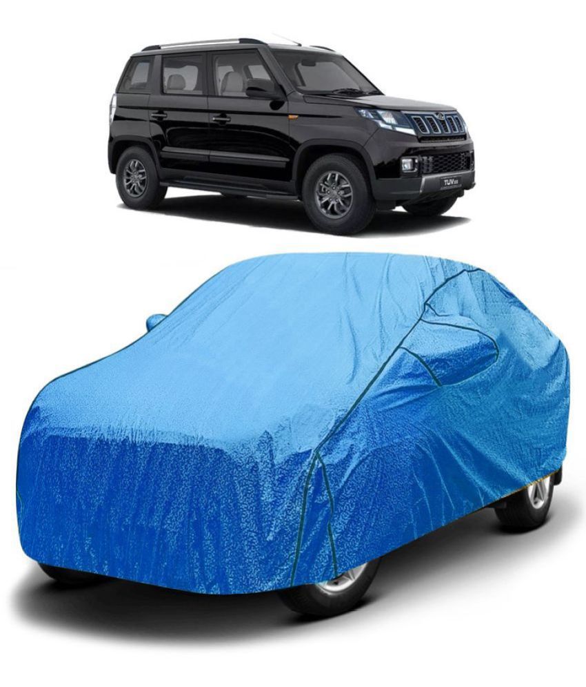     			GOLDKARTZ Car Body Cover for Mahindra TUV 3OO With Mirror Pocket ( Pack of 1 ) , Blue