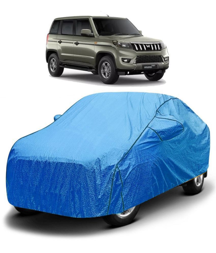     			GOLDKARTZ Car Body Cover for Mahindra Bolero With Mirror Pocket ( Pack of 1 ) , Blue