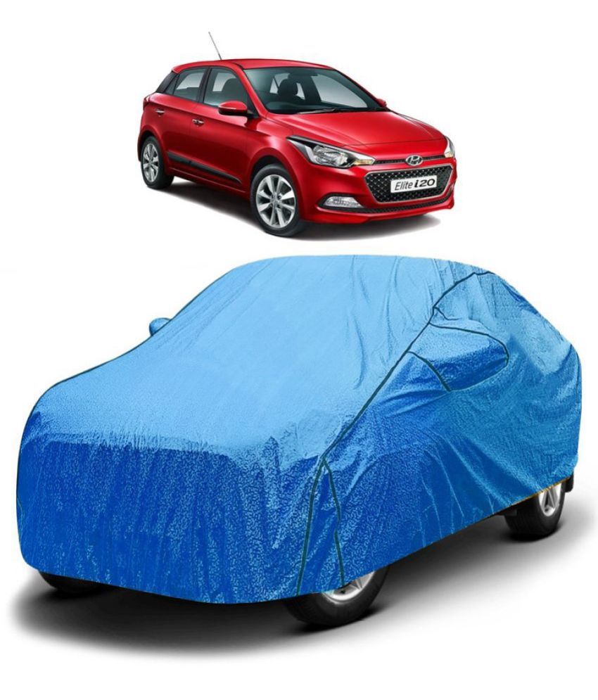     			GOLDKARTZ Car Body Cover for Hyundai Elite i20 With Mirror Pocket ( Pack of 1 ) , Blue