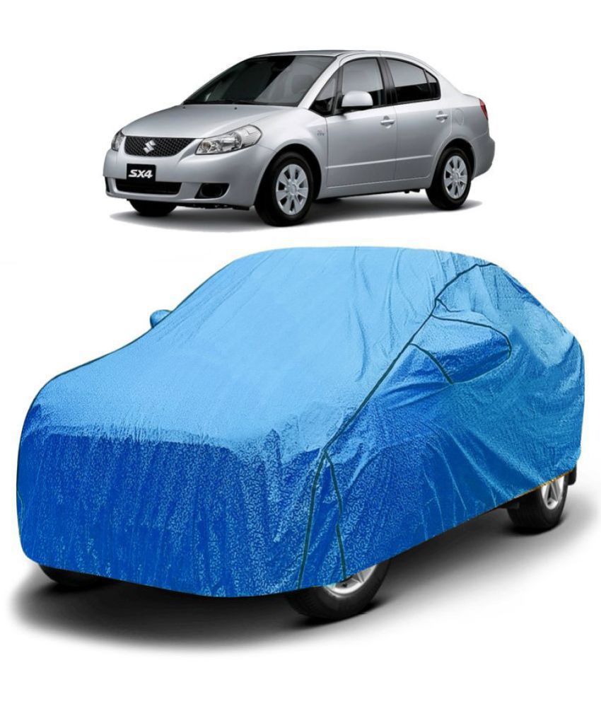     			GOLDKARTZ Car Body Cover for Maruti Suzuki SX4 With Mirror Pocket ( Pack of 1 ) , Blue