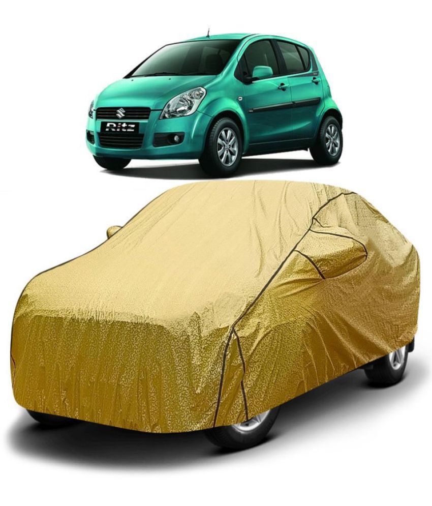     			GOLDKARTZ Car Body Cover for Maruti Suzuki Ritz With Mirror Pocket ( Pack of 1 ) , Golden