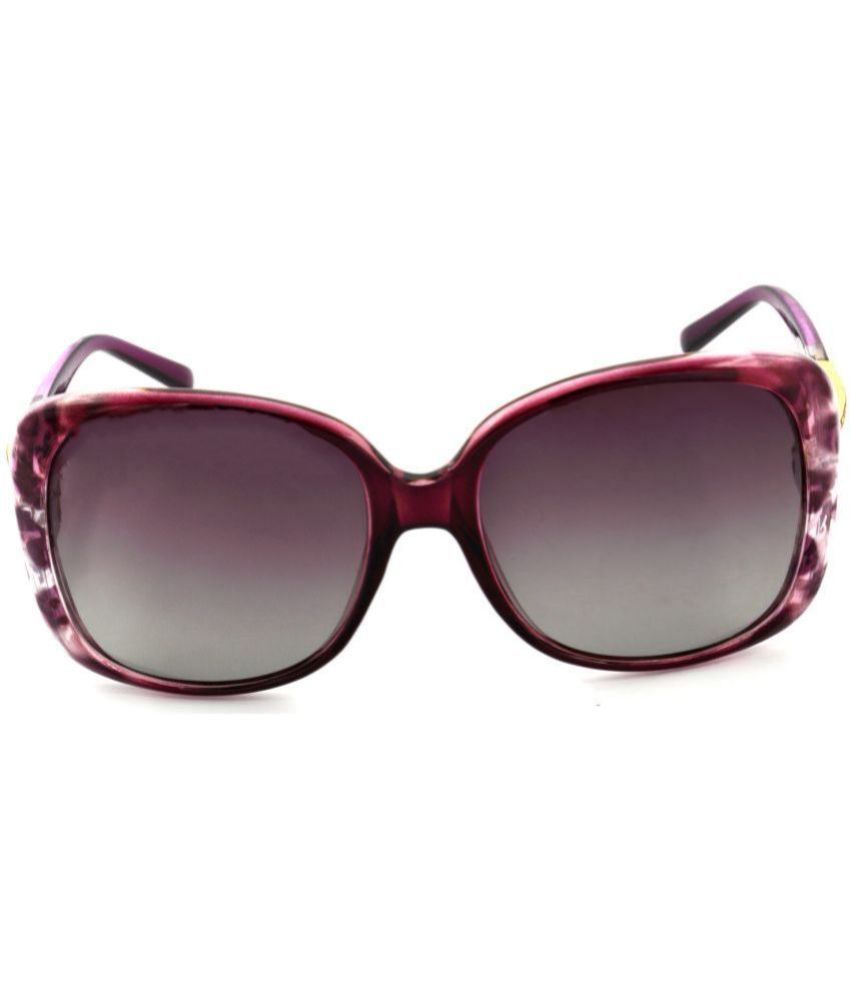     			Hrinkar Purple Oversized Sunglasses ( Pack of 1 )