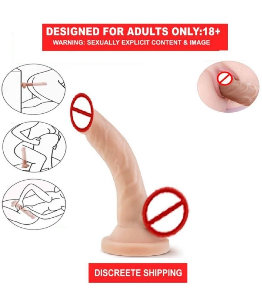     			KAMVEDA  PREMIUM QUALITY REALISTIC 5 INCH PINKHEAD CUR_VED STRONG SUCTION DILDO FOR WOMEN