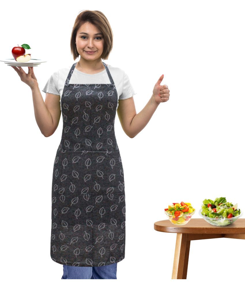     			Oasis Hometex Cotton Printed Kitchen Apron with 1 Center Pocket ( Pack of 1 )