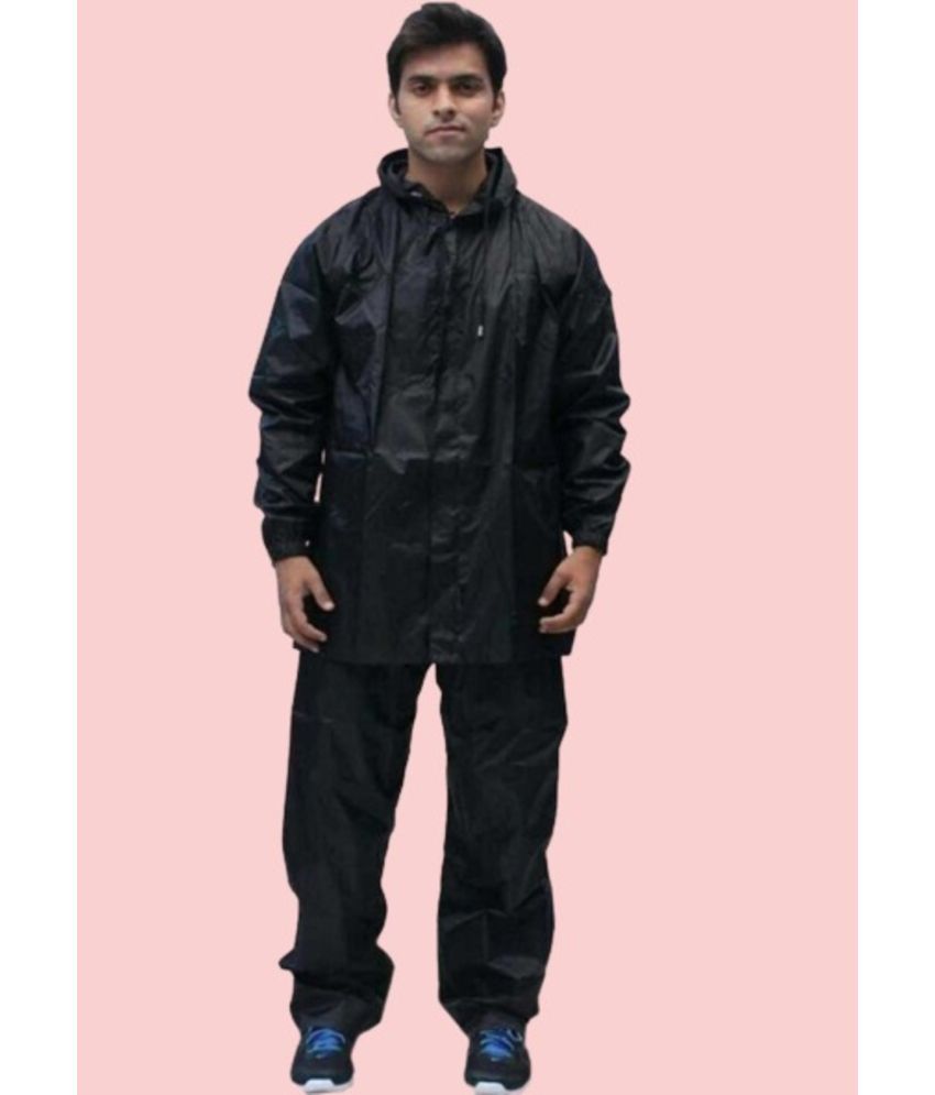     			PP Kurtis Black Polyester Men's Rain Suit ( Pack of 1 )