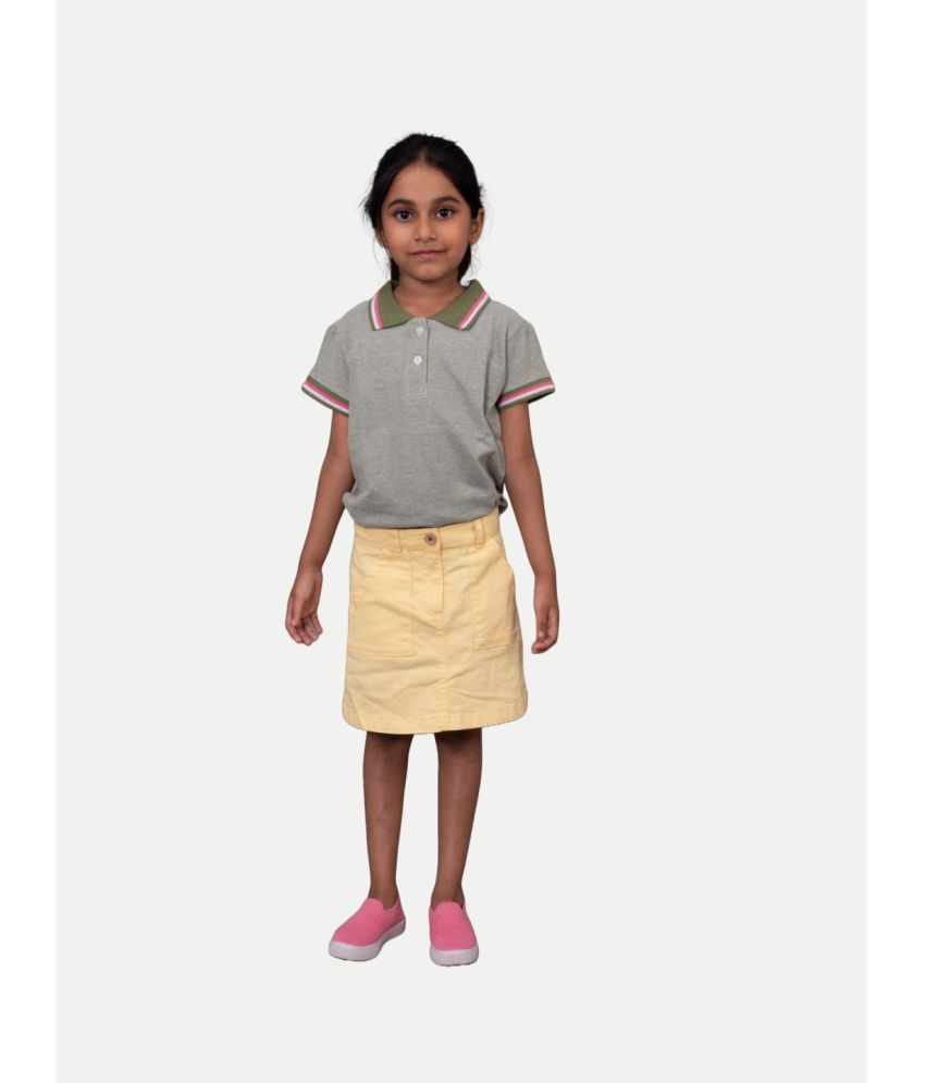     			Radprix Pack of 1 Girls Cotton A-Line Skirt ( Yellow )