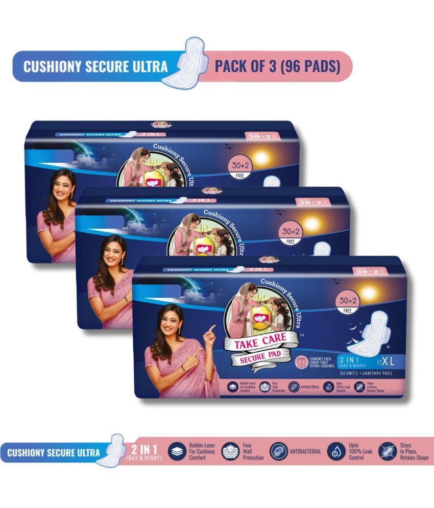     			TAKE CARE SECURE PAD Cottony XL Ultra Thin Sanitary Pad