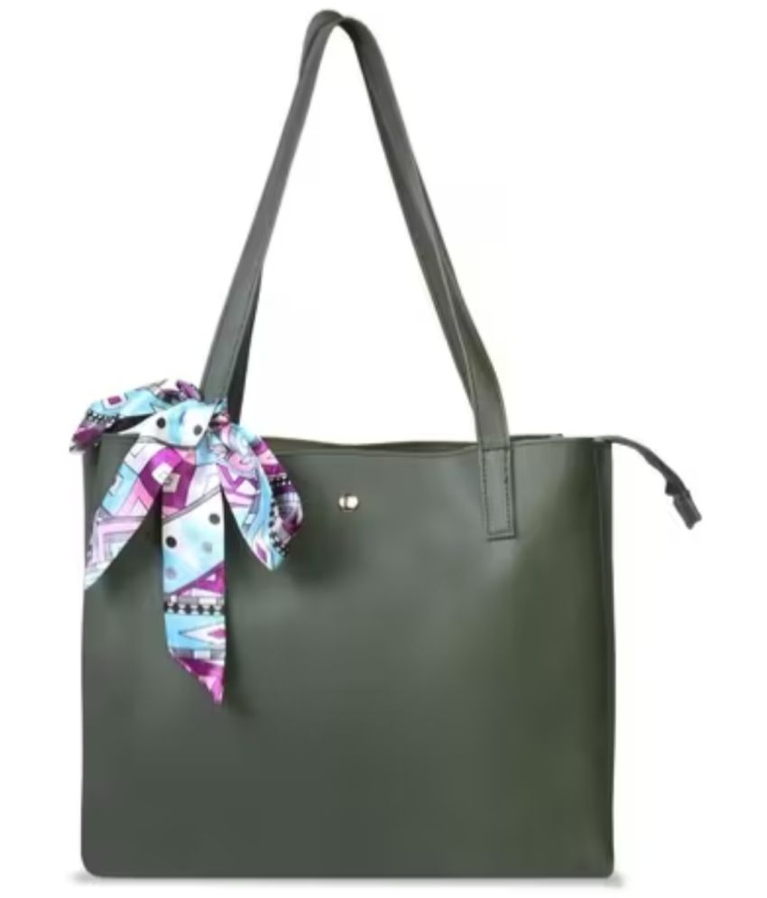     			The Mini NEEDLE Green PU Shoulder Bag