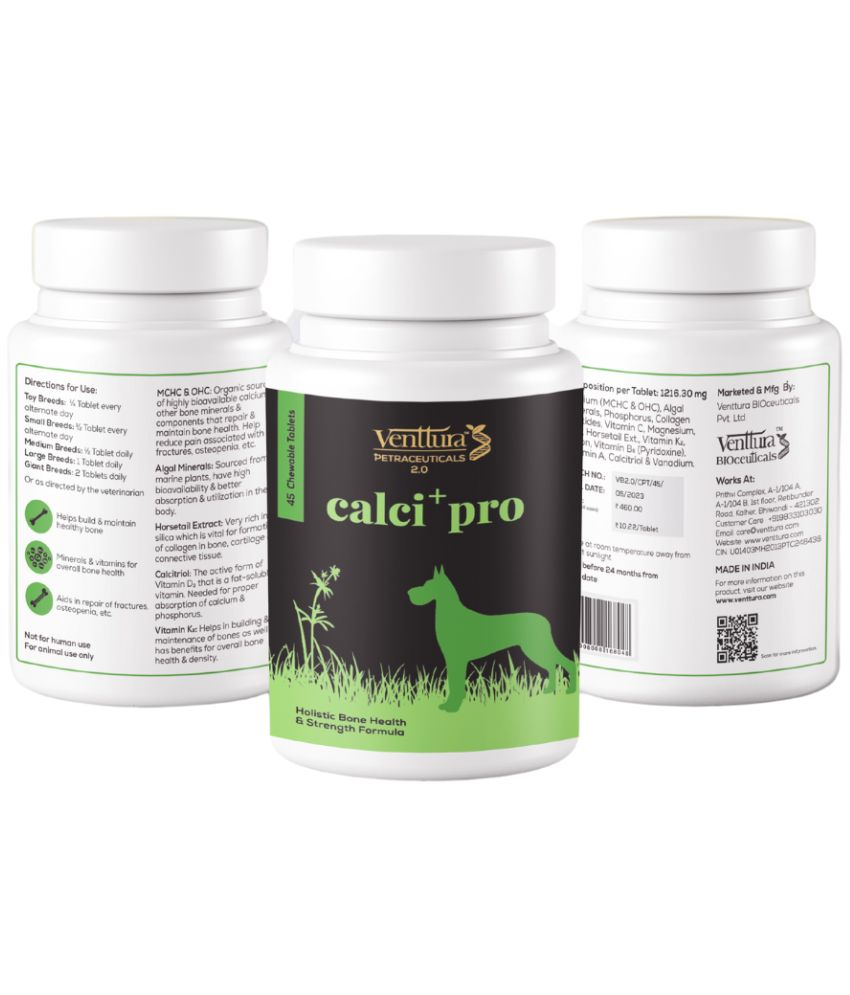     			Venttura Calci Pro+ Chewable Calcium Supplement Tablets (Pack of 90 Tablets)