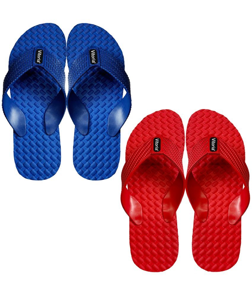     			vitoria Blue Men's Thong Flip Flop