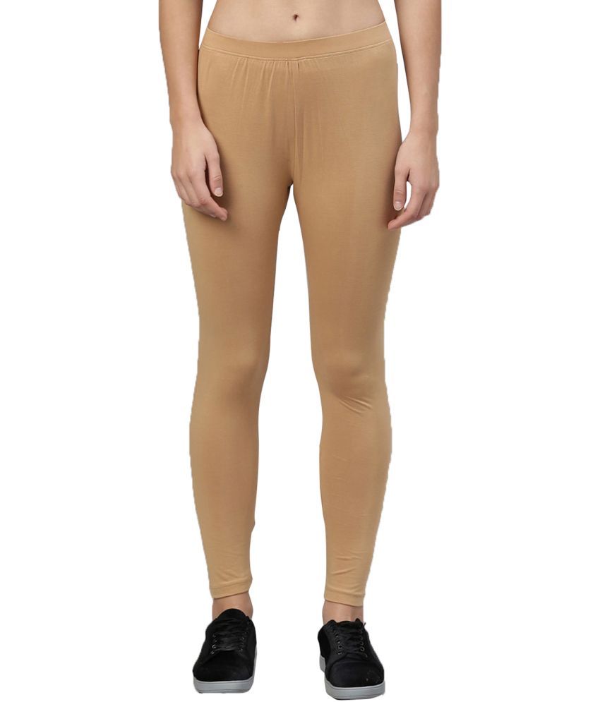     			Colorscube - Camel Cotton Women's Leggings ( Pack of 1 )