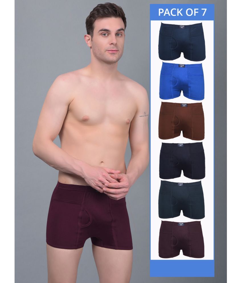     			Pack of 7 Dollar Multicolor MLHTR-01-P-AST2-PO7 Cotton Men's Trunks